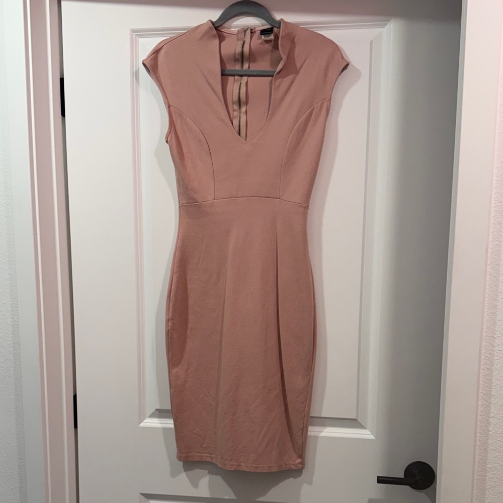 Pink pencil dress size M